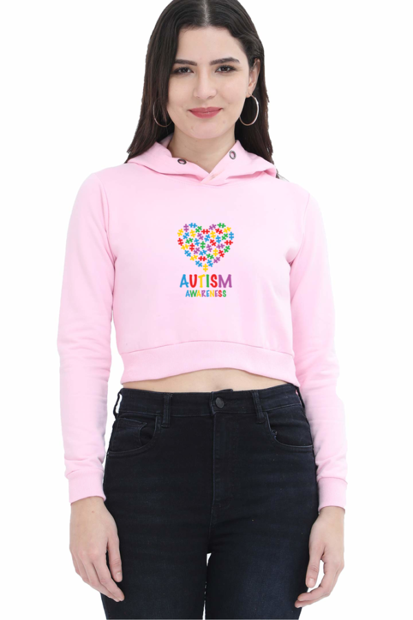 PJB Printed -Female Cropped Hoodie | FC32