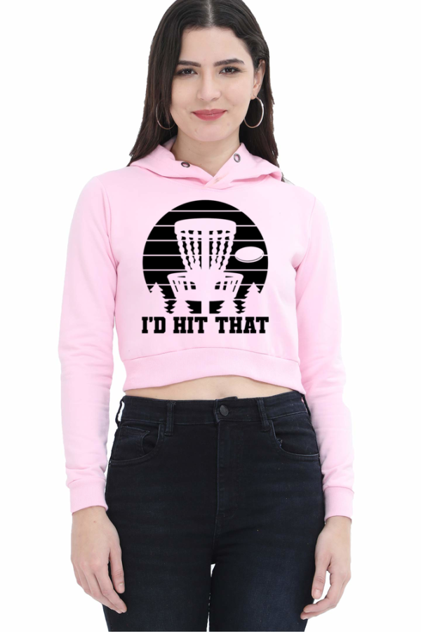PJB Printed -Female Cropped Hoodie | FC32