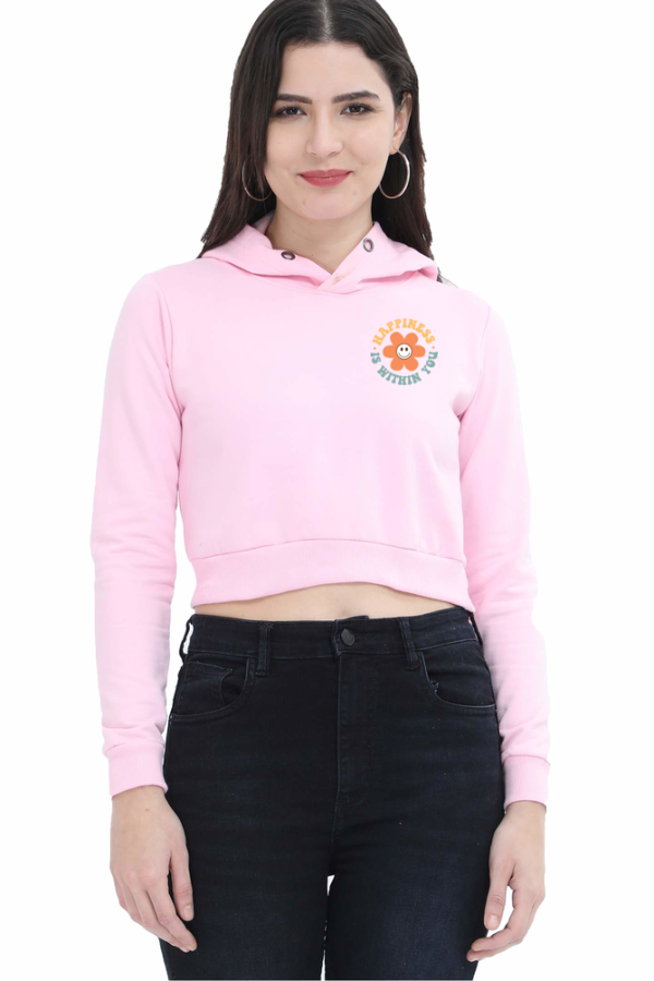 PJB Printed - Female Cropped Hoodie | FC32