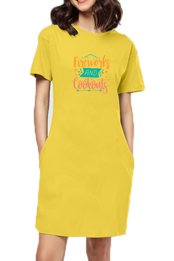 PJB Printed -Female T-Shirt Dress